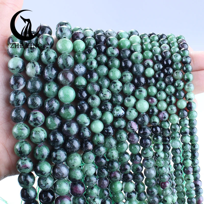 New Matte Natural Stone Beads 6 8 10mm Rose Quartz Onyx Howlite Gemstone Round Loose Spacer Bead For Jewelry Making DIY Bracelet