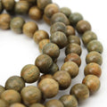 8mm Natural Green Sandalwood Mala Bracelet 108 Beads