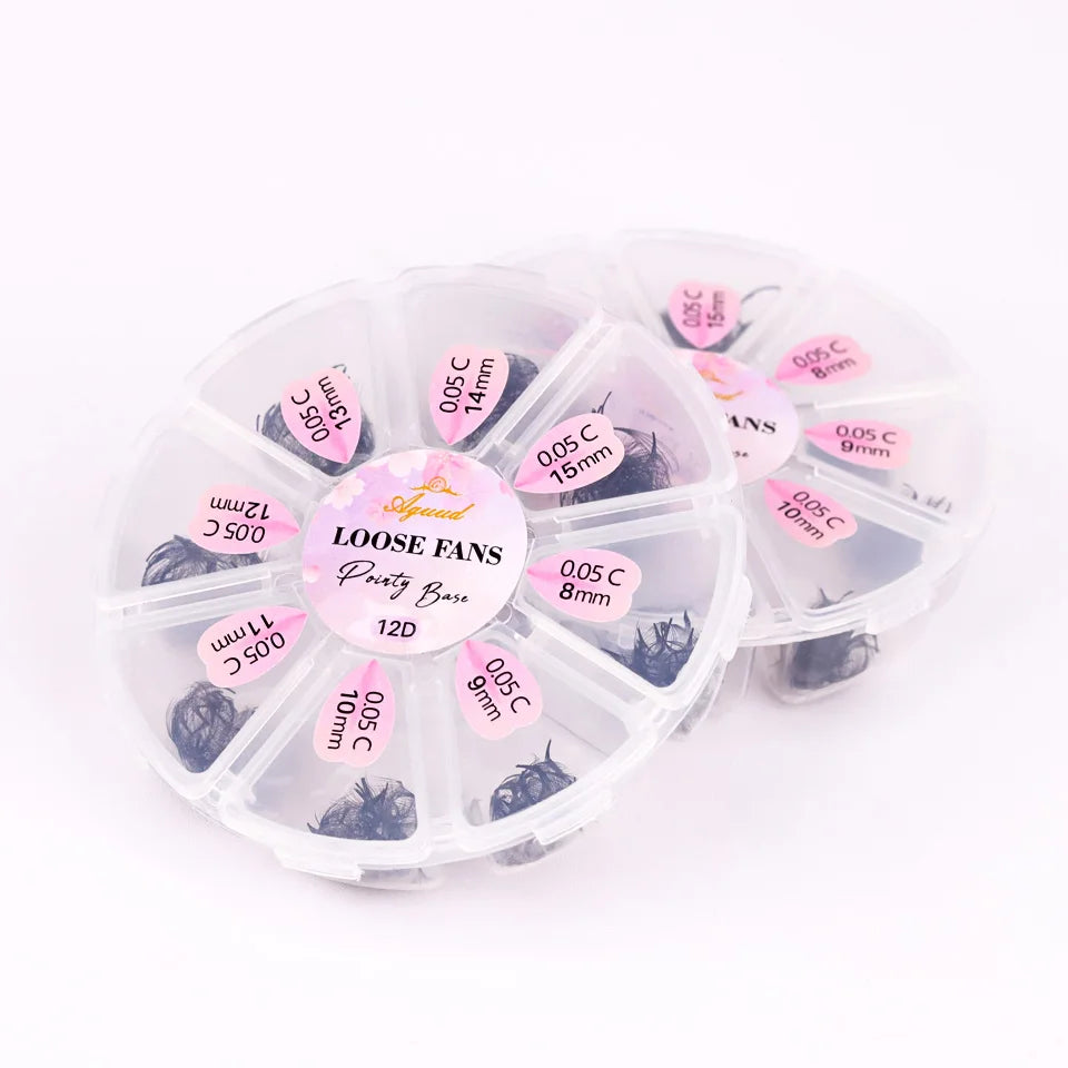 AGUUD 40D Pointy Base Premade Fan Lashes