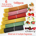 6 fruit flavored 25cm incense sticks with string fragrance for offices to remove odors and maintain long-lasting fragrance