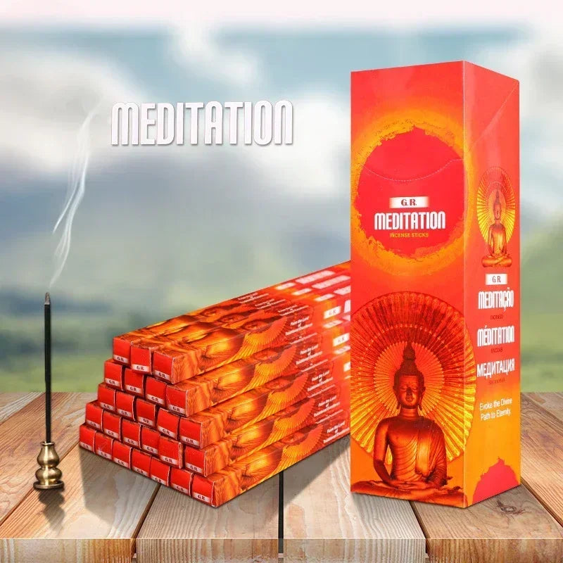 8 stick India Sandalwood Incense Sticks Meditation Lavender Sage Palo Santo Jasmine Line Incense Aromatherapy Lasting Fragrance
