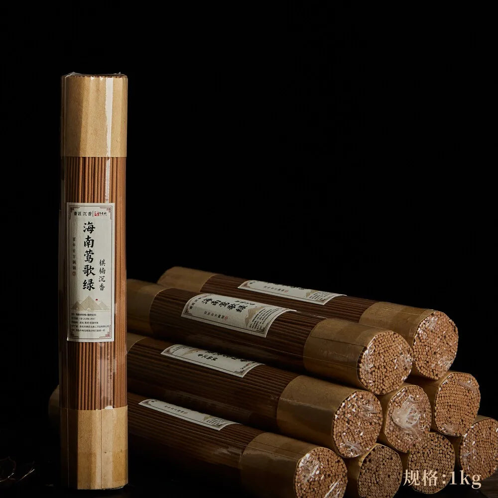 Yingge Green Qinan Agarwood Stick Incense Relax Mind A Sweet Floral Aroma Soothe Bedroom/Yoga Room Clean Air Stick Incense