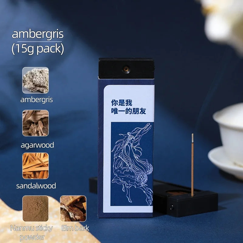 Agarwood Sandalwood Pocket Incense Fragrance Travel Portable New Chinese Short Style Nezha Cultural and Creative Incense