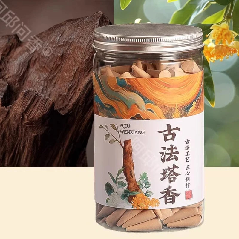 Natural Pagoda Incense Home Agarwood Osmanthus Incense Air Freshener Indoor Room Long-lasting Soothing Mind Invigorating Spirit