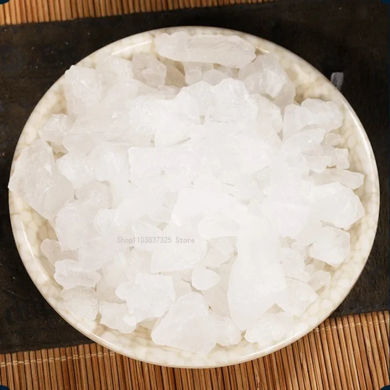 500g/bag High Purity Transparent Color Alum Clean Undope Irregularity Block Resin Alum Can Be Ground Powder Manual Material