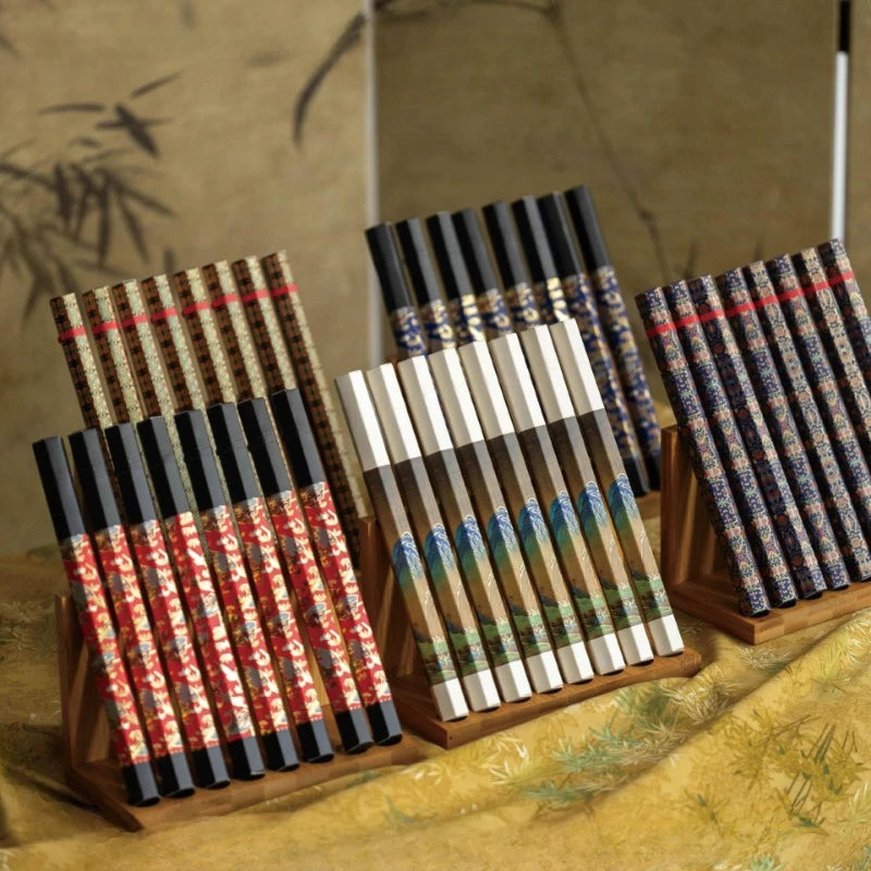 10g Hexagonal Tube Agarwood Incense Sticks Set Gift Box Household Tea House Office Invigorating Spirit Sooth Mind Joss Stick
