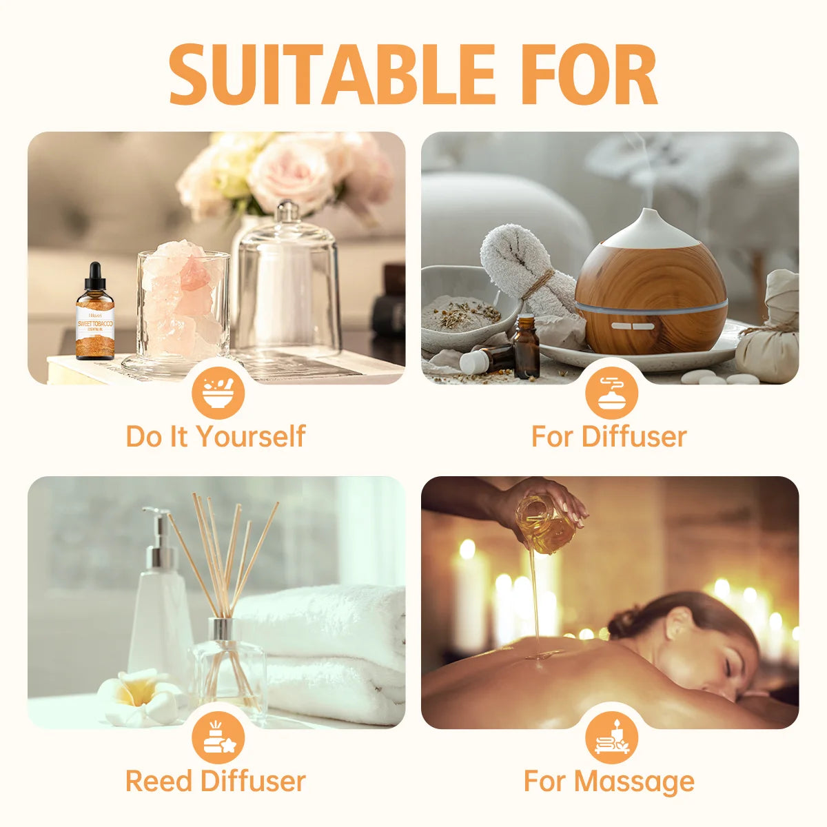 30ml Sweet tobacco essential oil hair care hair care aromatherapy humidifier burner handmade candle diy