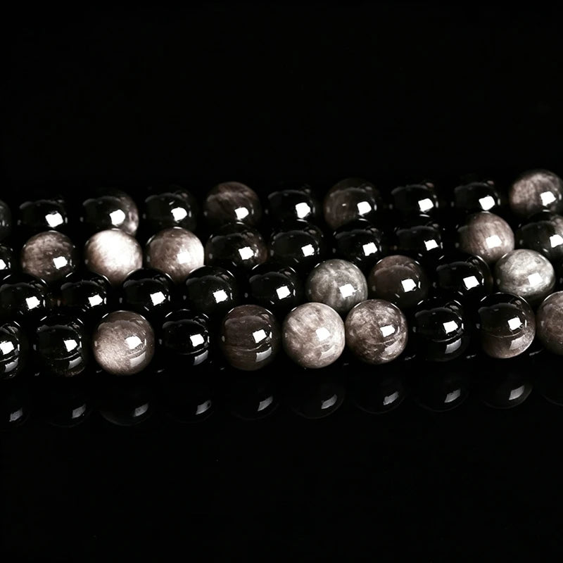 Natural Stone Beads Golden Obsidian Agates Jaspers Amazonite Jade Beads For Jewelry Making DIY Bracelet Necklace 4 6 8 10 12mm