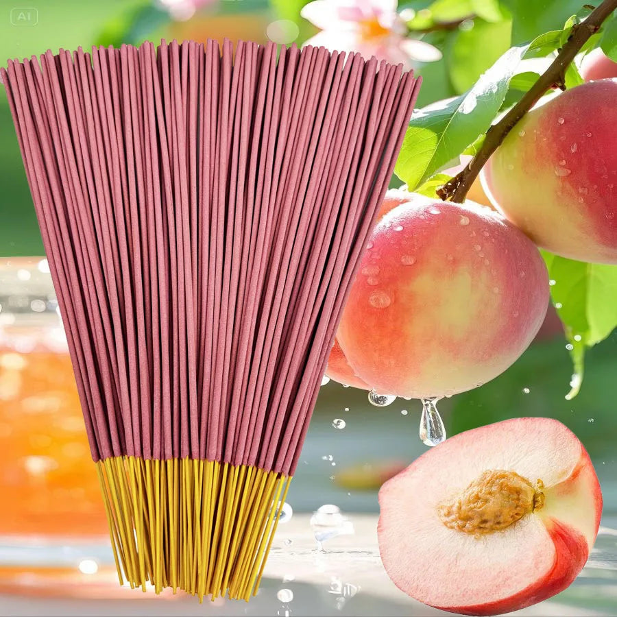6 fruit flavored 25cm incense sticks with string fragrance for offices to remove odors and maintain long-lasting fragrance