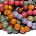 6/8/10mm Mocha Stone Beads Round DIY Jewelry Making