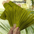 50/200 Stick Pack of Extended Lemongrass and Citronella Oil Sticks 45 Minute Burn Time Woody Refreshing Summer Scent