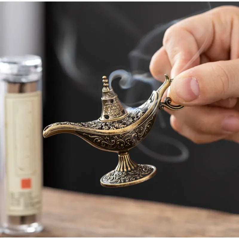 Incense Burner Vintage Horse Brass Aromatherapy