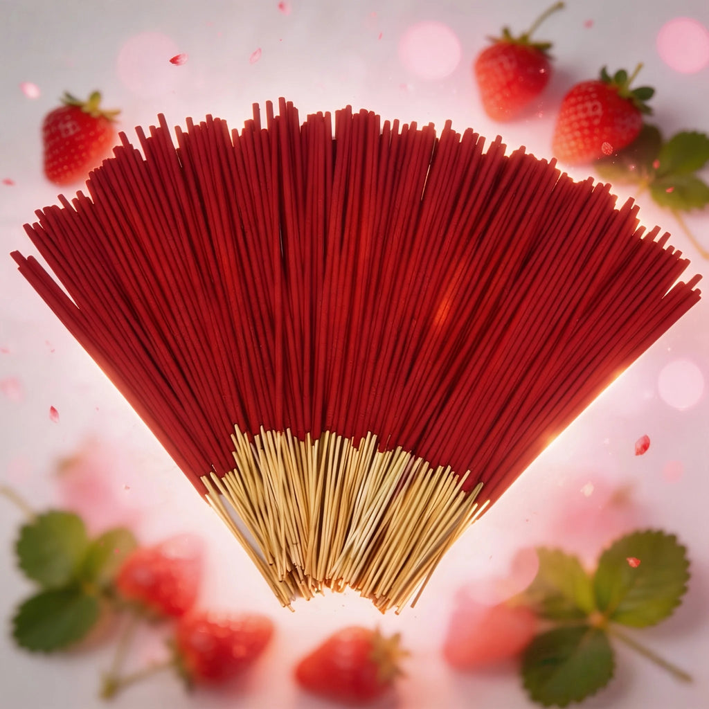 Premium Strawberry Sticks 23/53/123/177, 22.5cm - Natural Air Purifiers, Ideal for Relaxation, Meditation, and Home Decor - Perfect Gifts for Halloween, Christmas, Easter, Thanksgiving, and Any Occasion
