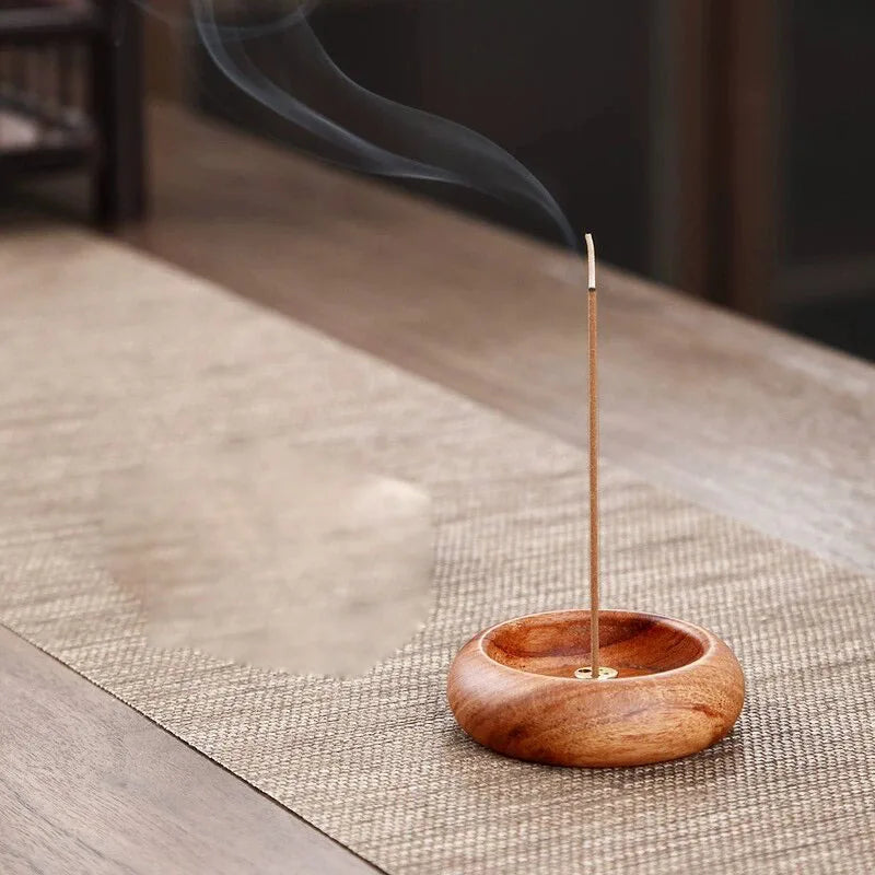 6/3/1PC Exquisite Wooden Incense Burner for Sandalwood Incense Sticks Suitable for Buddhist Worship Tea Room Desktop Home Decor
