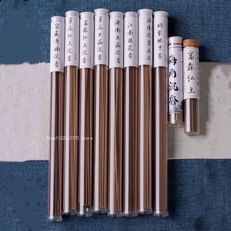 10g Ten Flavor Line Incense Hainan Nha Zhuang Pure Natural Aloes Log Old Material Home Office Incense Help Sleep Relieve Stress
