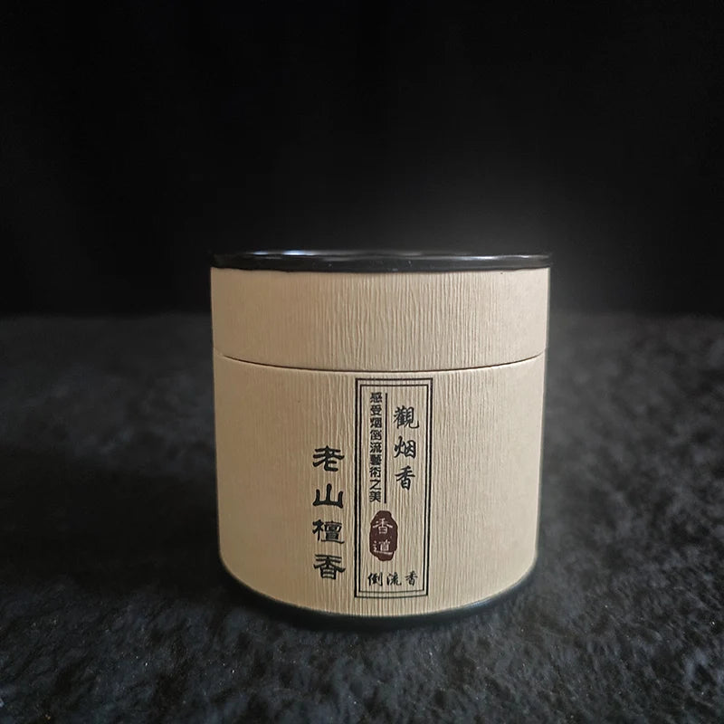 45pcs/Box Natural Backflow Incense Cones Sandalwood Wormwood Reflux Tower Incense in Box Suitable for Tea Room Yoga Room