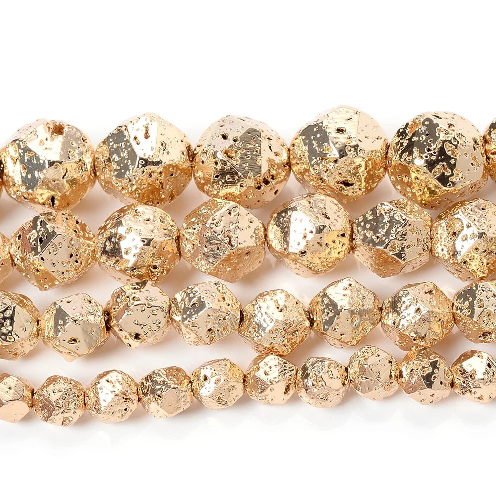 Diamonds Faceted Colorful Tourmaline Stone Beads Natural 6-10mm Loose Beads for Jewelry Making DIY Bracelet Necklace Accessories