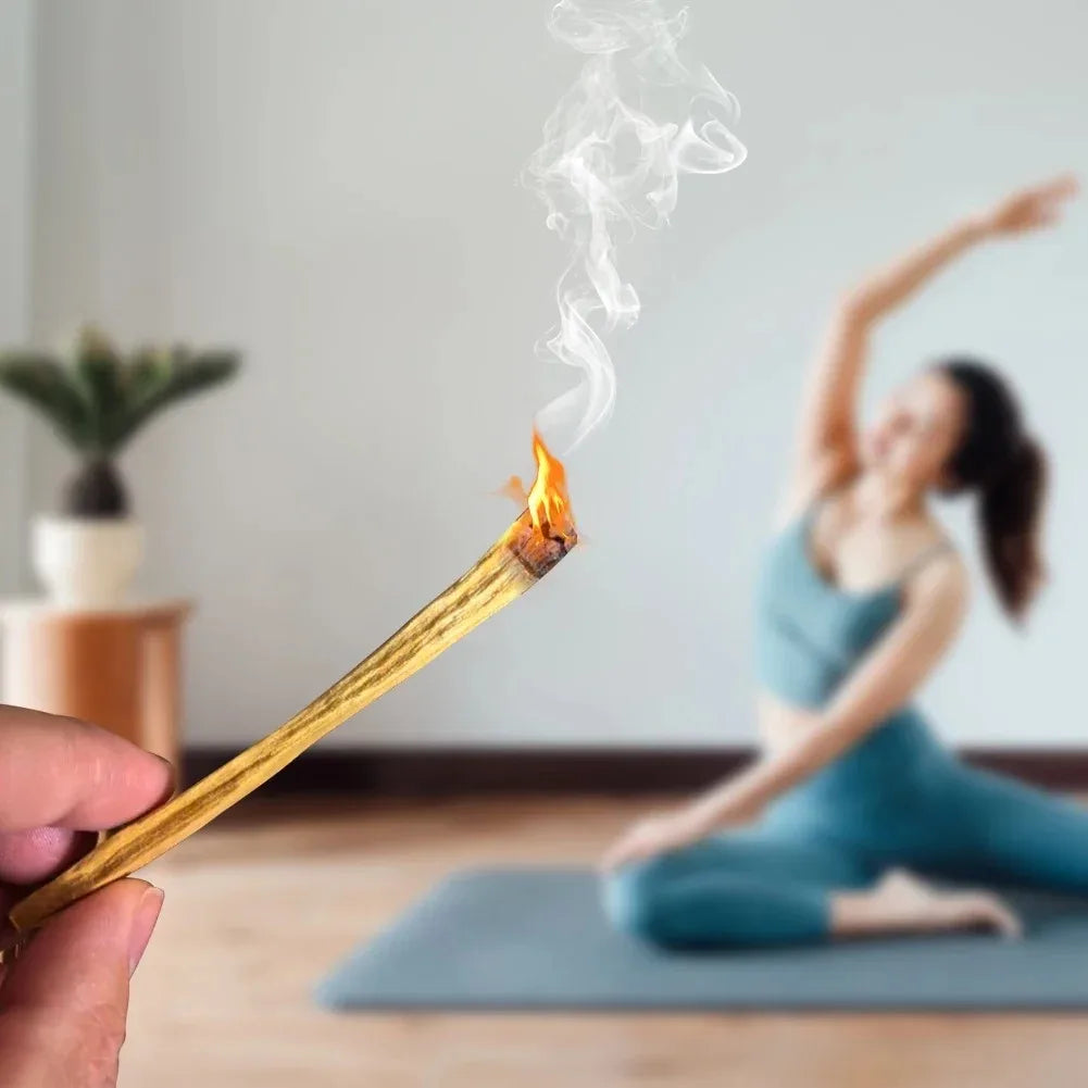 Palo Santo Natural Incense Sticks 20PCS High Oil Content Indoor Aromatherapy Refreshing Breath Meditation