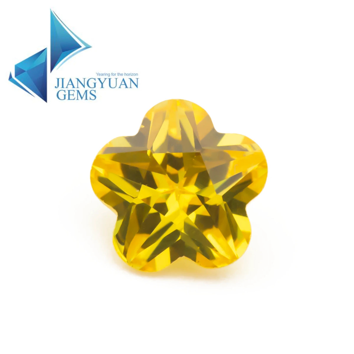 Size 3x3mm~10x10mm 5A Zircon Flower Shape Various Color Cubic Zirconia Stone Loose CZ Synthetic Gemstone for Jewelry Making