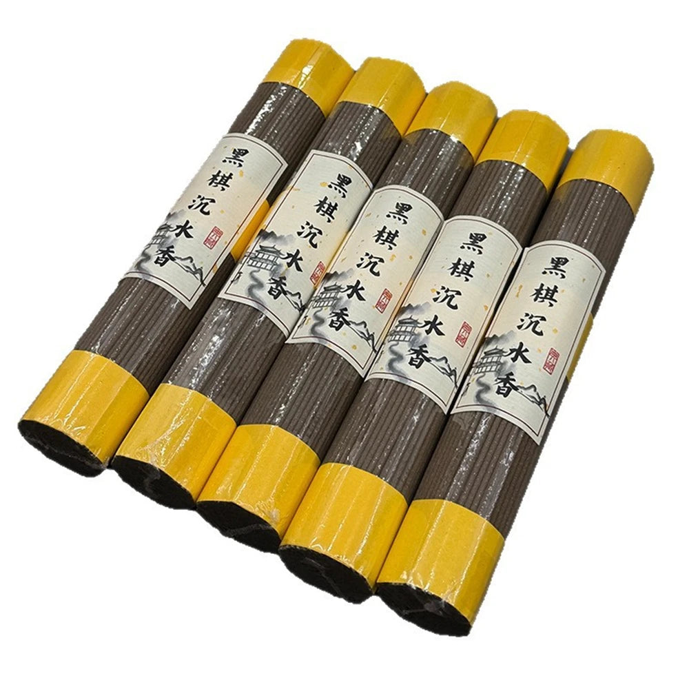 100g Handmade Black Kyara Agarwood Incense Sticks,Sinking Agarwood Incense,Indoor Home Fragrance,Long-lasting Oud Incense Sticks