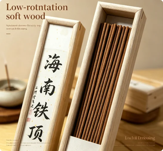 Natural Agarwood Pear Herbal Handmade Aroma Stick Long Lasting Fragrance For Meditation Tea Room Zen Home Air Freshener