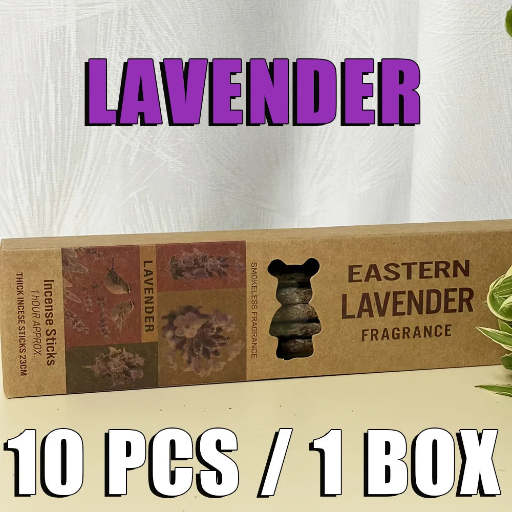 Argentinian Hand-Rolled Incense Sticks in a Box, Containing 6 Scents Including Osmanthus, Rose, Jasmine, Narcissus, Sacred Wood, and Lavender, 21cm Long, with a Rich Aroma, Purifies the Air, Suitable for Yoga, Meditation, Hosting Guests, Reading, Etc