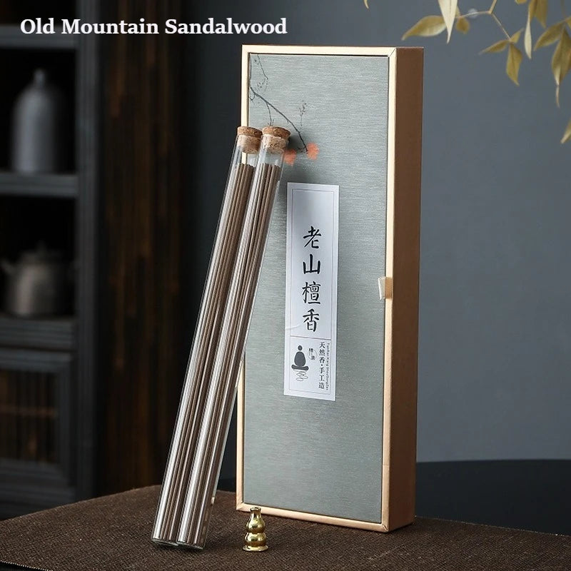 Earl Pear Tent Incense, Incense Sticks & Coils, Agarwood Sandalwood Mugwort, Long Lasting Indoor Home Bedroom Aromatherapy