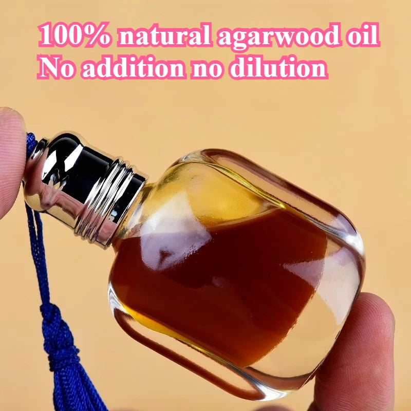 1/3/10g Natural  Agarwood Essential Oil 100% Single No Dilution Oil Indoor/study/car Incense/ Calming Help Sleep Aromatherapy
