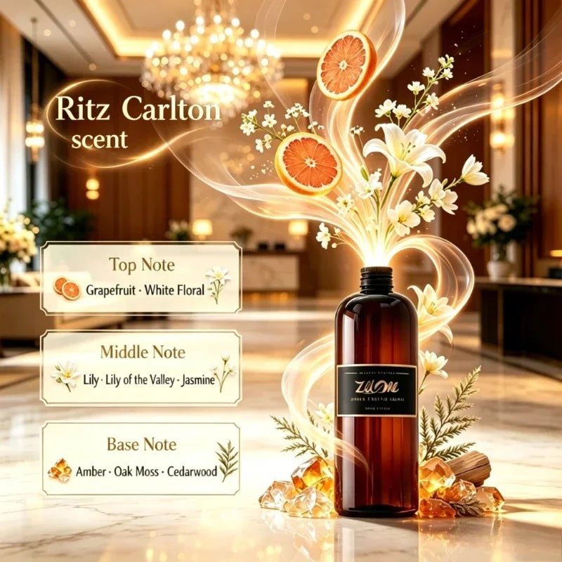 ZUOHE 500ml Hotel Perfume Hilton Shangri-La Star Hotel with Fragrance Oil Lasting Fragrance Natural Fresh Perfume Deodorise