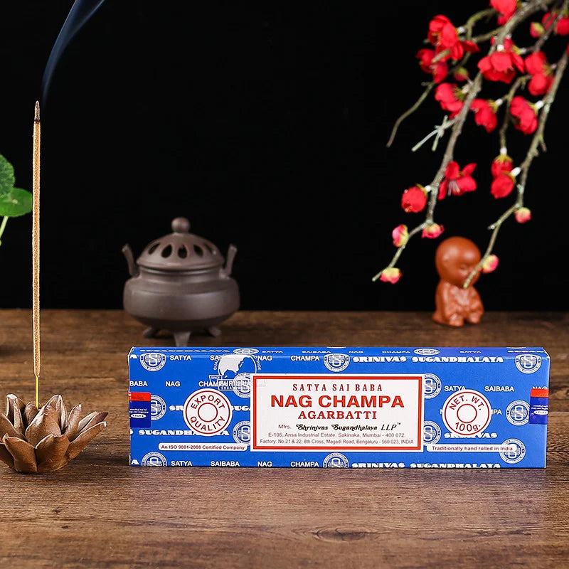Batch Incense Satya 2/5 Packs Nag Champa PALO SANTO SANDALWOOD Super Hit Natural Karma Best Selling Original 100% Incense Sticks