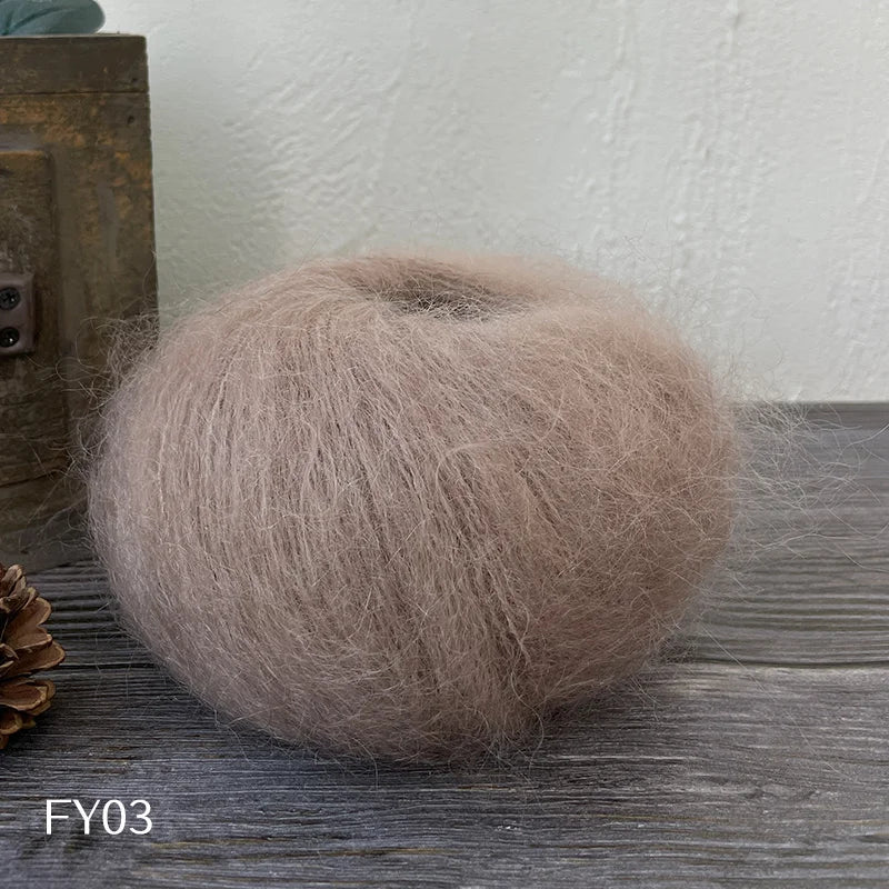 Mohair Silk Yarn For Knitting Thin Crochet Yarn Wool Knit Yarn  Plush Puffy Fluff Thread 40g/ball