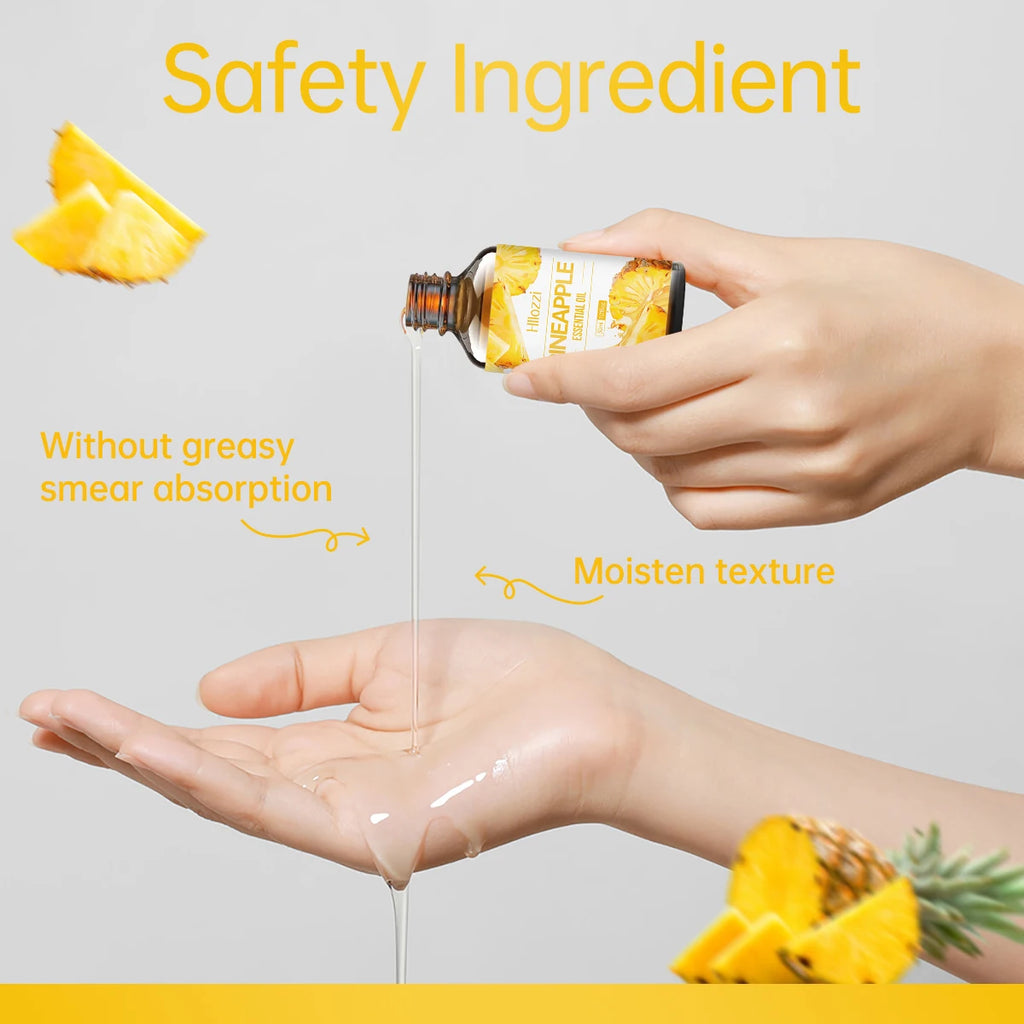 Pineapple Facial Oil deeply nourishes, fresh fruity scent, for skin care, reduces dry hair, suitable for dry hair, unisex