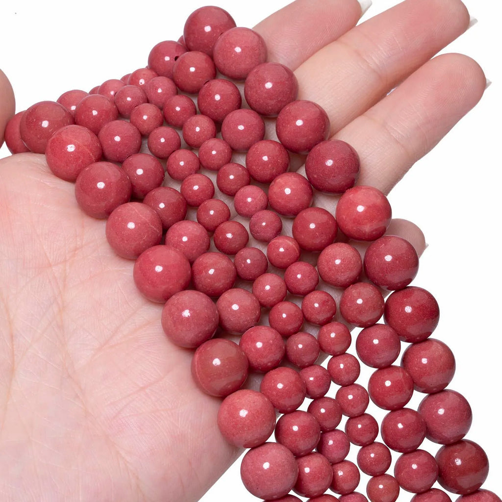 6/8/10mm Mocha Stone Beads Round DIY Jewelry Making