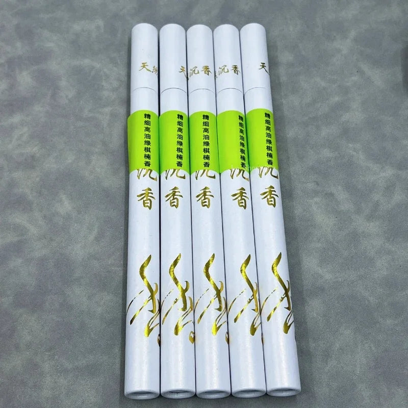 10g/100g High Oil Green Qi Nan Fragrance Natural  Plant Agarwood Stick Incense Calming The Mind and Purifying The Air Joss Stick