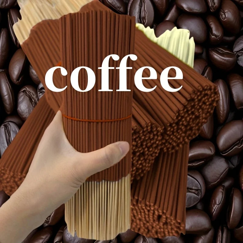 20/55/90/130Pcs Natural Coffee Aroma Sticks - High-Quality Wooden Aroma Sticks for Home Air Purification, Relaxation, Yoga, Office, and Tea Room Use - Perfect for Halloween, Christmas, Easter, Etc., Coffee Bar Accessories