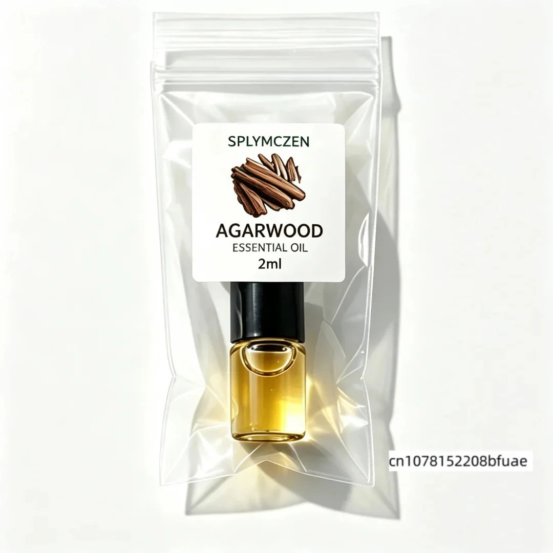 SPLYMCZEN Mini Botanical Essential Oil Collection 2ml Agarwood Neem Blue Lotus Mugwort Aromatic Oil for DIY Soap Candle Making