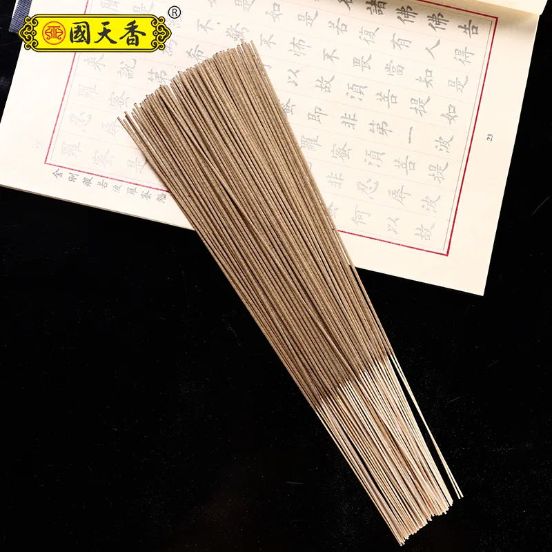 Taiwan Wu Shen Huang Bamboo Stick Incense Sandalwood Agarwood 33cm 500g Bundle For Home Temple Aromatherapy