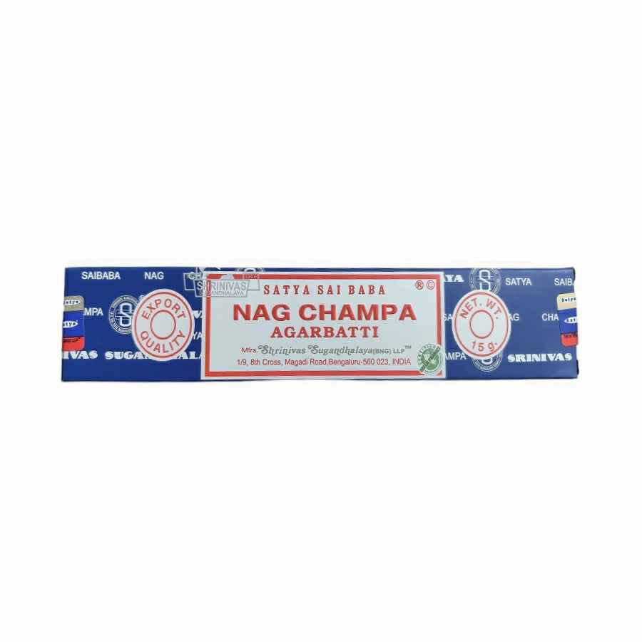 Satya Sai Baba Nag Champa Incense Sticks, 15-gram/40-gram/100-gram(Pack of 1)