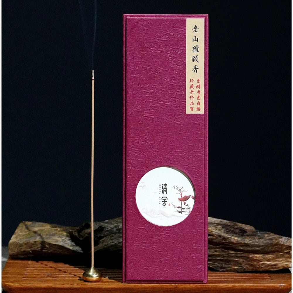 Natural Incense Sticks, Lao Shan Sandalwood, 40 Min Burn