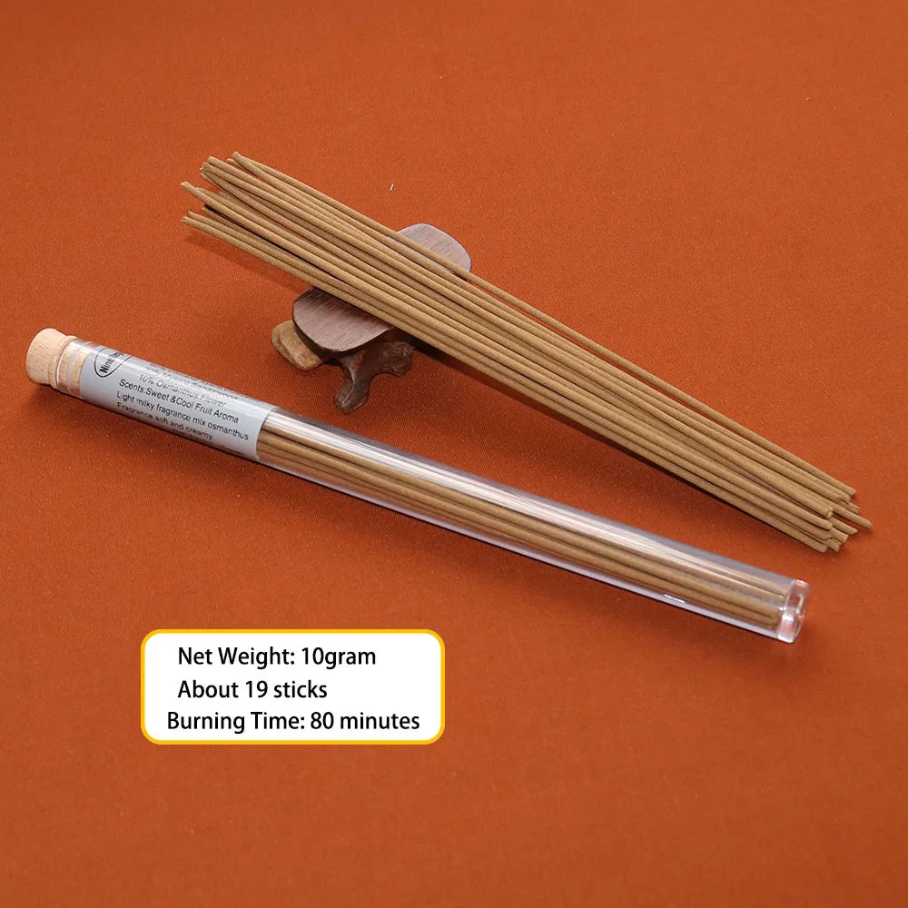 Authentic Chinese Kyara+Sandalwood+Osmanthus Flower Incense Sticks 10g Premium Quality Eco-Friendly Natural Aromatherapy Qinan