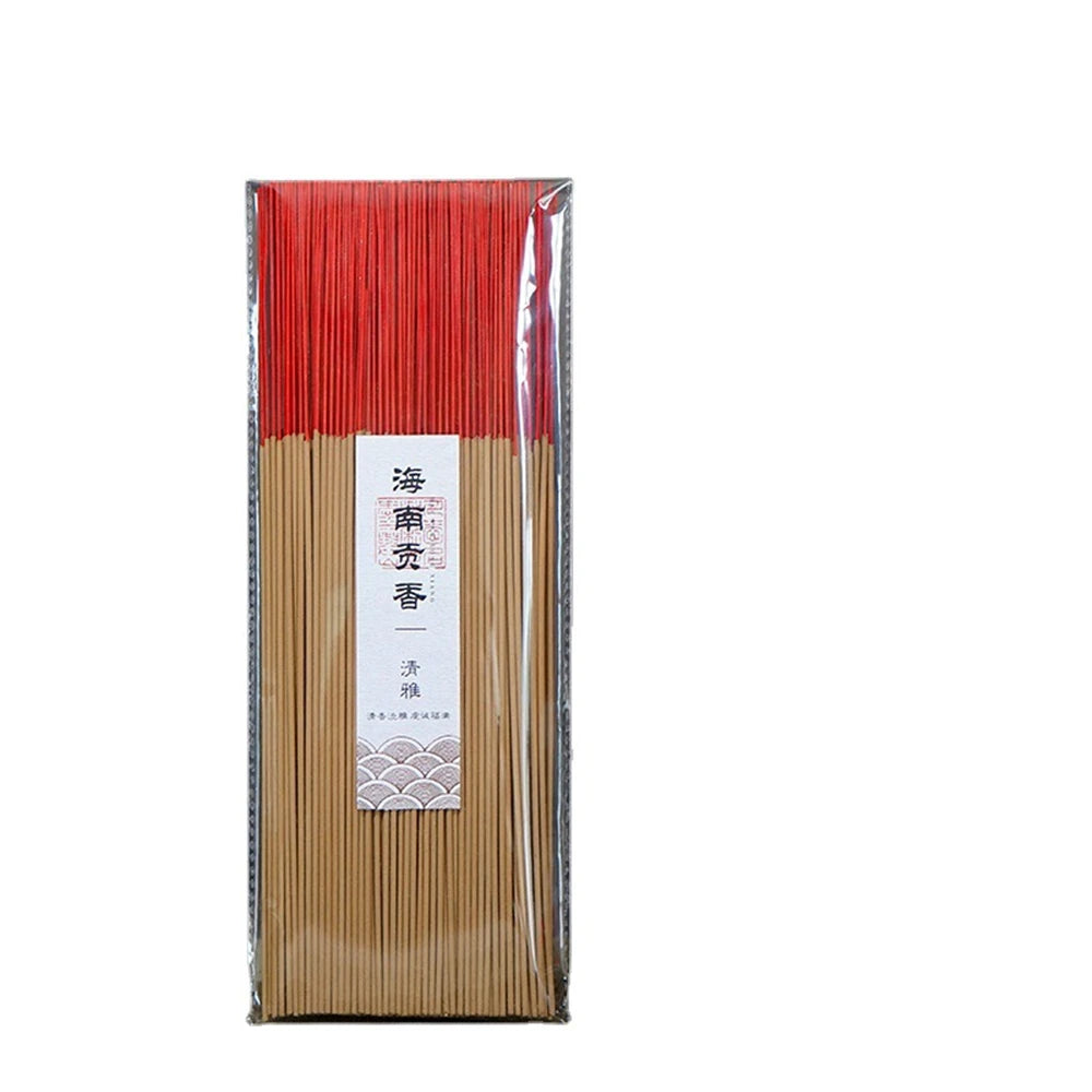 Hainan Agarwood Tribute Bamboo Stick Incense for Buddha Worship,No Chemical,Elegant Mellow Fragrance,Ideal for Buddhist Rituals