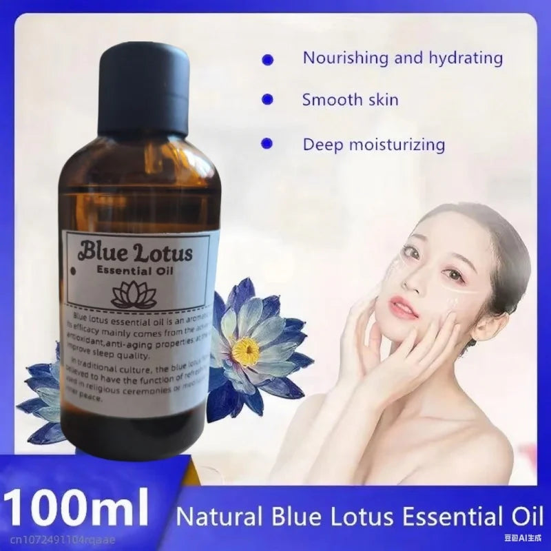 Blue Lotus Essential Oil 100ml for Aromatherapy & Relaxation