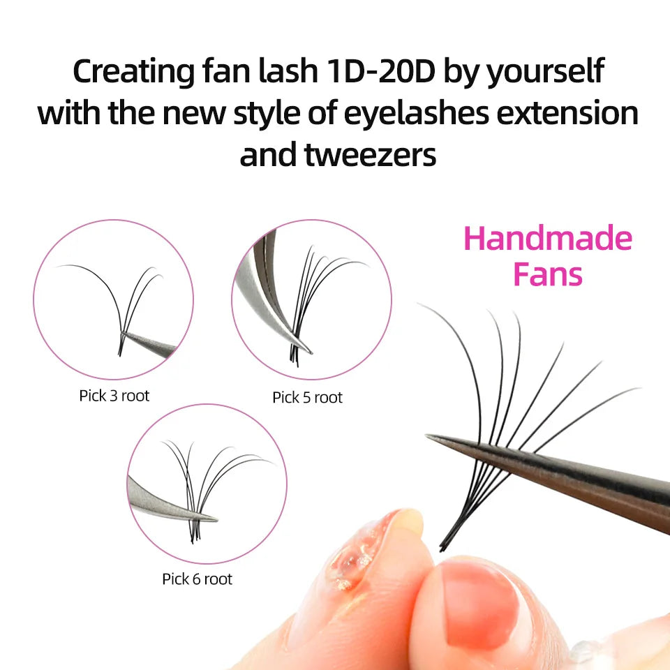 AGUUD 0.03mm Matte Black Individual Eyelash Extensions