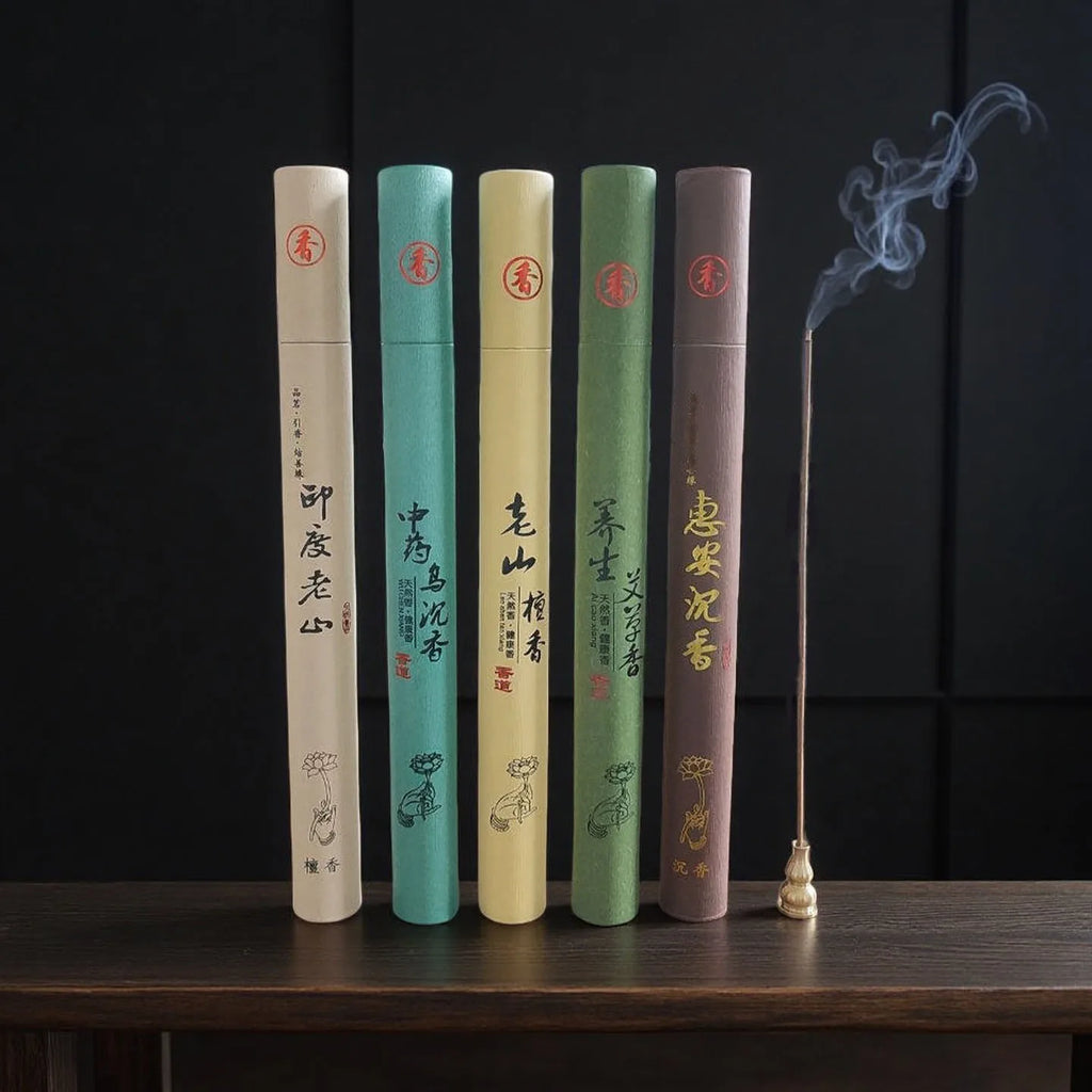 40 sticks Natural Sandalwood Incense Sticks for Home Aroma Blessing Ceremony Buddha Pray Stick Home Fragrance Woodland Incense