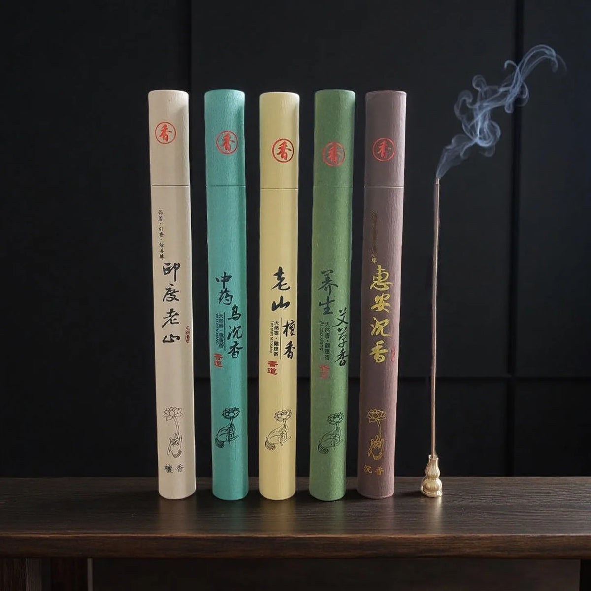 40 sticks Natural Sandalwood Incense Sticks for Home Aroma Blessing Ceremony Buddha Pray Stick Home Fragrance Woodland Incense