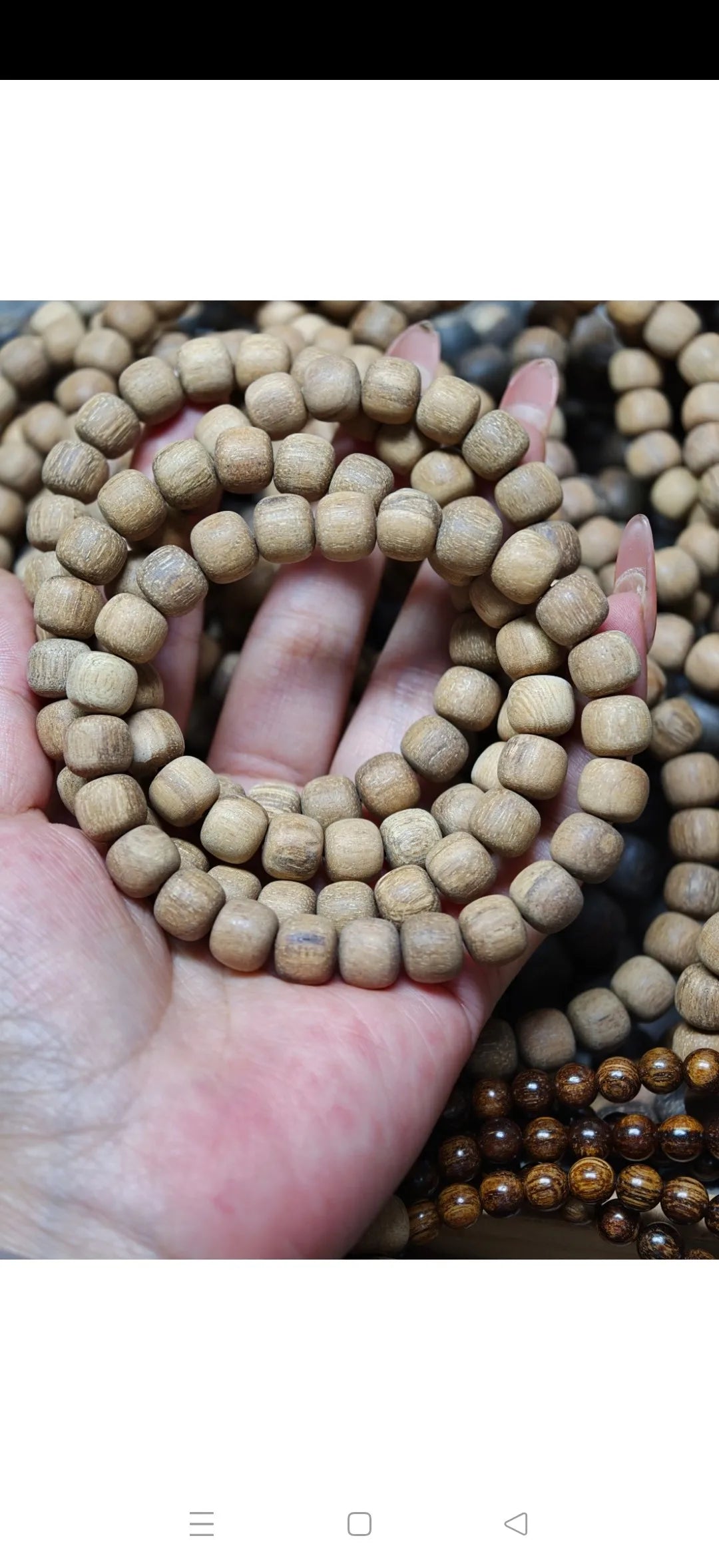 Classic Chinese Style 20mm Natural Papua Agarwood Beaded Bracelet Lucky Fortune Blessing Good Luck Energy Jewelry For Men Women