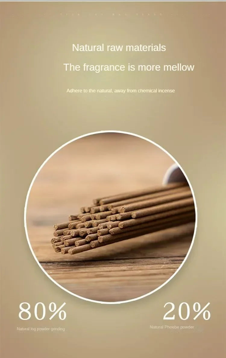 Natural Chinese Incense Sticks Set Multi-Scent Aroma Sticks for Meditation Yoga Home Fragrance Sandalwood Agarwood Cedar