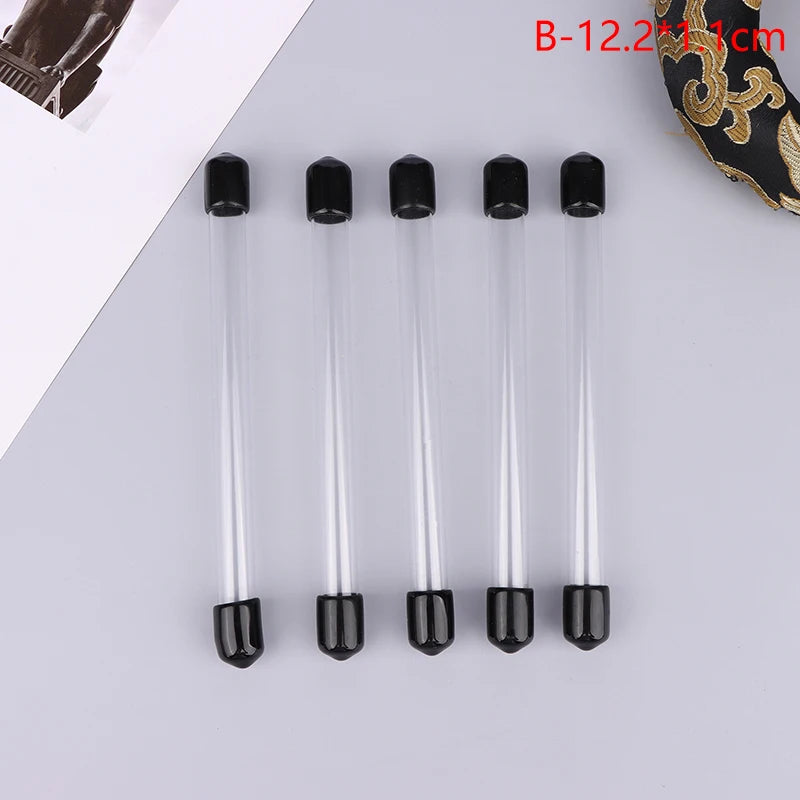5Pcs Transparent Acrylic Incense Tube Storage Box 1-10g
