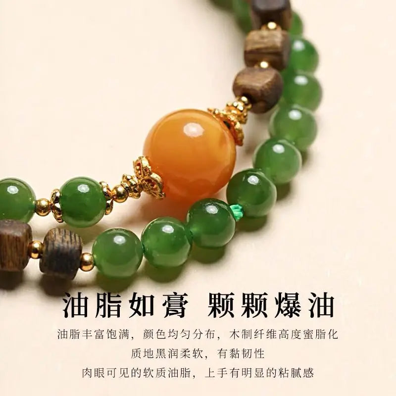 Agarwood Sugar Cube Bracelet for Women