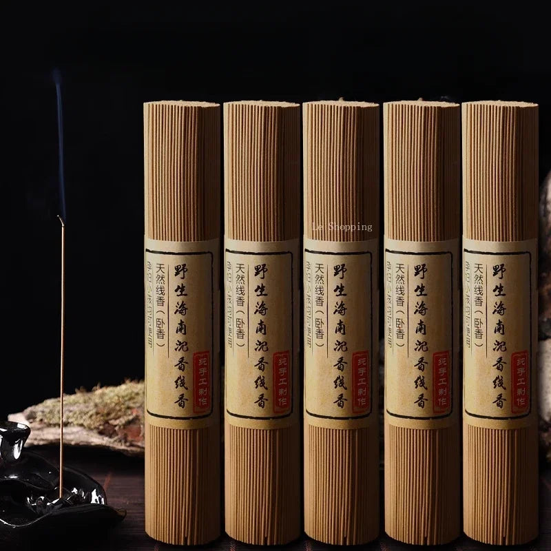 100g Hainan Pure Natural Agarwood Stick Incense/Worship in Buddhist Hall Home Indoor To Help Sleep Calm Purify Air Joss Stick
